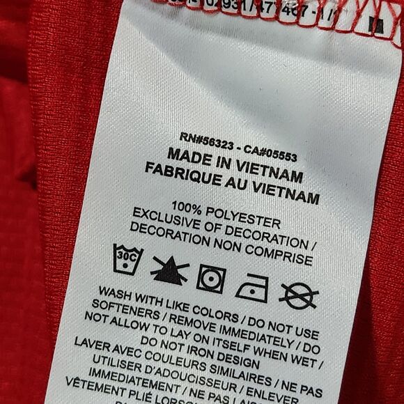 Nike Dri-Fit Golf Shirt – Men’s Small, Red, 1/4 Zip Long Sleeve, Unworn - Picture 10 of 10